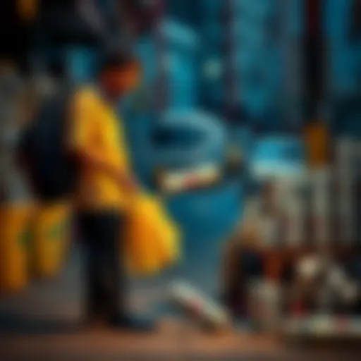 A Brazilian man collecting aluminum cans on the street to fund his Bitcoin journey