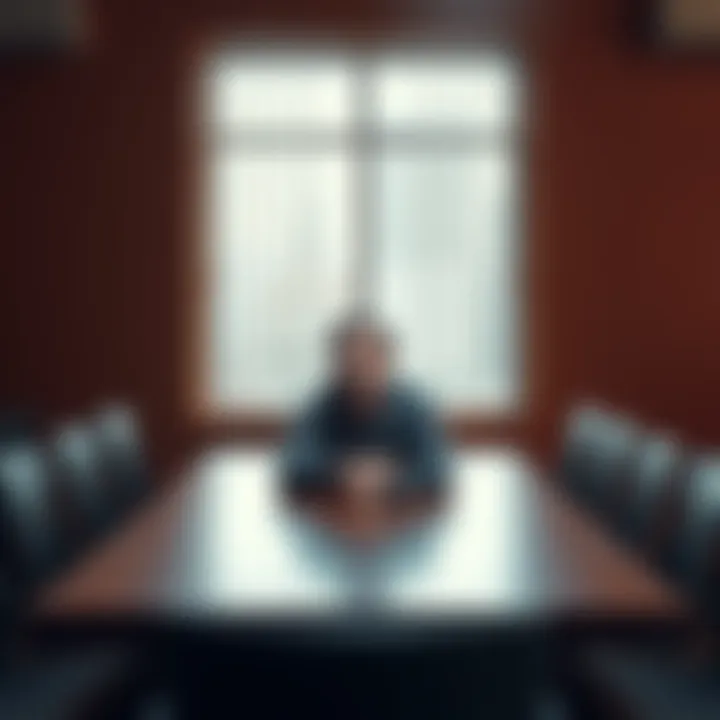 A man sitting alone at a table with empty chairs around him, showing a thoughtful expression as he reflects on his friendships