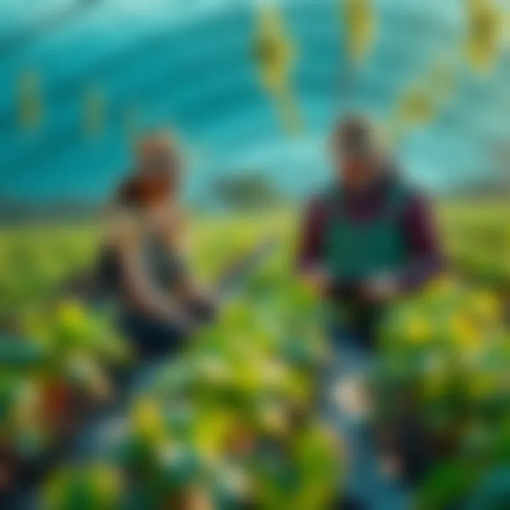 Farmers using technology to manage crops and carbon initiatives with support from Mantra and Dimitra collaboration