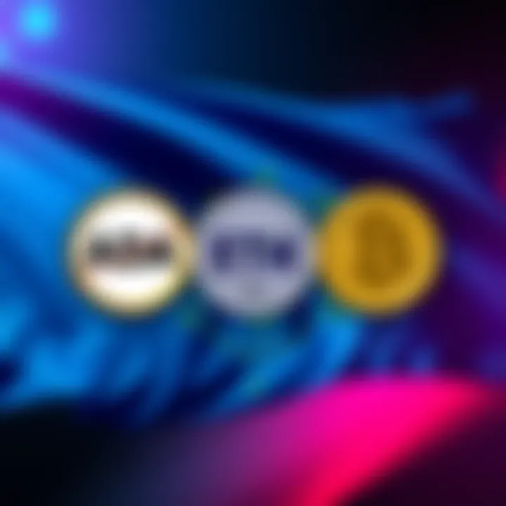 Visual representation of Massachusetts flag with crossed out cryptocurrency tokens ADA, ETH, and SOL