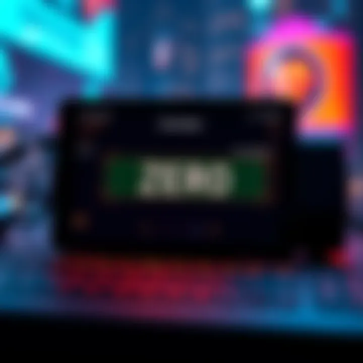 A digital wallet display showing a zero balance, indicating issues with the Base Network due to AWS outages.