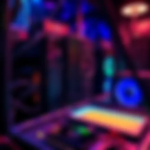 A well-organized mining rig with multiple GPUs and power supply connected, showcasing efficient use of free electricity.
