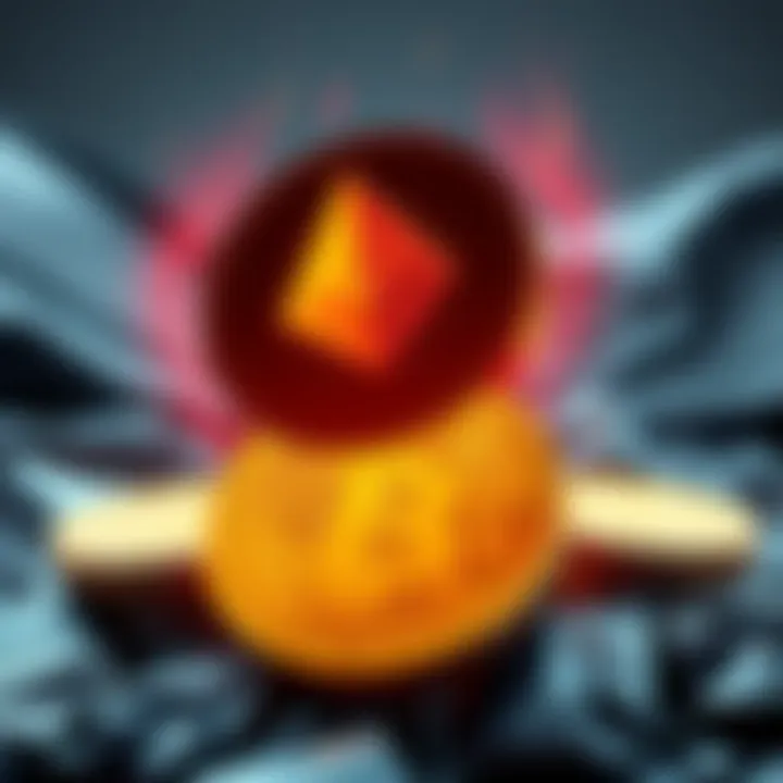 Monero logo rising above Bitcoin Cash logo, symbolizing its potential dominance in digital cash