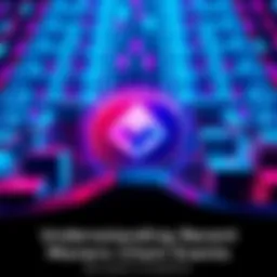 Illustration showing a visual representation of blockchain reorganization with Monero's logo and shifting blocks in a digital background.