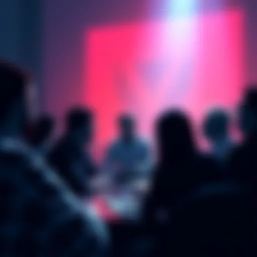 A group of people engaged in a respectful discussion about Monero's technology and economic issues during Skepticism Sunday.
