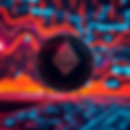 A vibrant Monero logo set against a digital backdrop representing cryptocurrency technology
