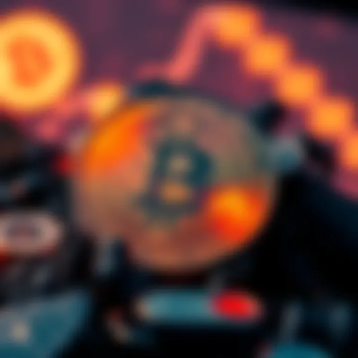 A visual representation of MOON tokens with a cryptocurrency theme, featuring a deflationary symbol and digital currency graphics.