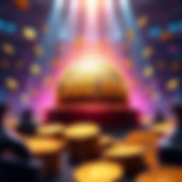 A graphic showing a prize pool of 1,000,000 USDT with coins and excitement around it