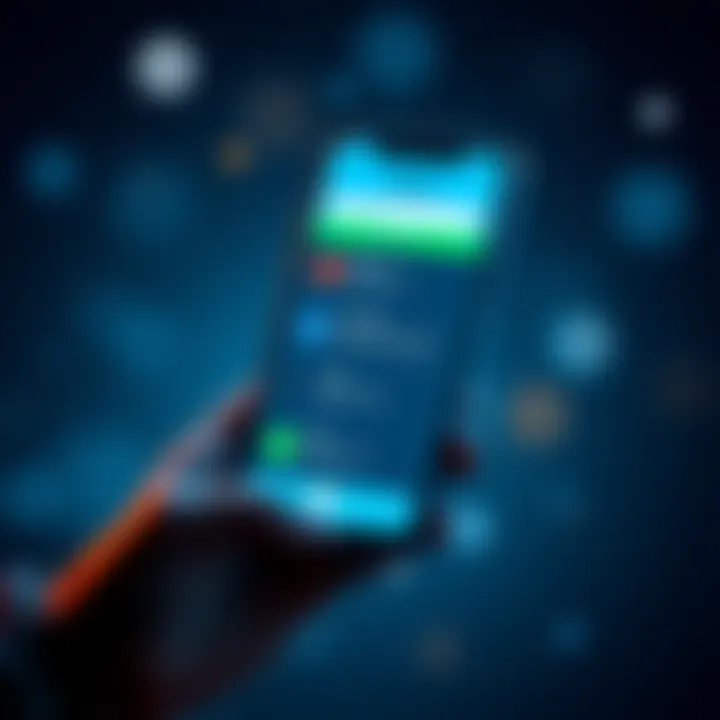 A smartphone displaying the Nexus Wallet app with digital payment options, illustrating Flexa integration for easy transactions.