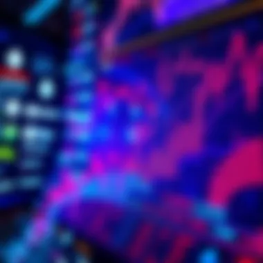Graphic showing increasing NFT trade volume with Ethereum logos and digital art icons.