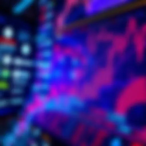 Graphic showing increasing NFT trade volume with Ethereum logos and digital art icons.