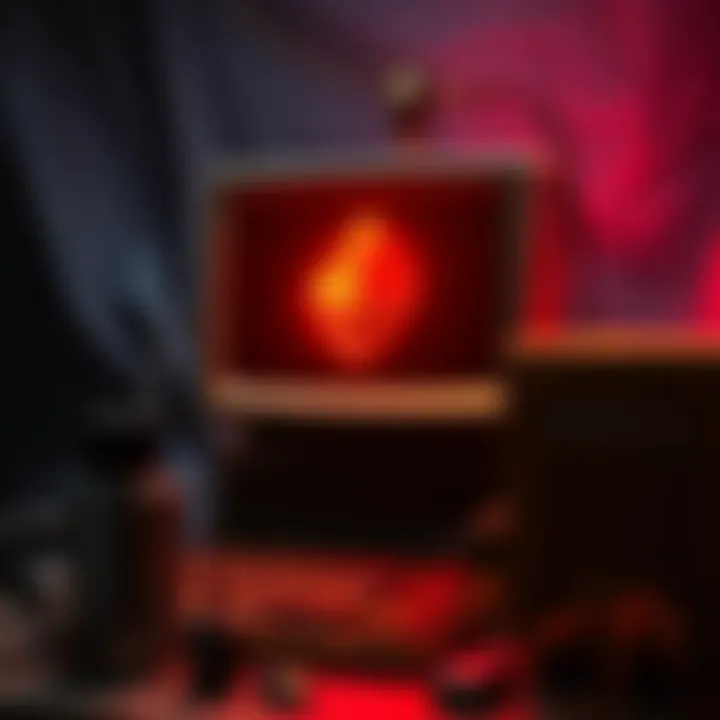 A vintage desktop computer set up for cryptocurrency mining with Monero logo on the screen