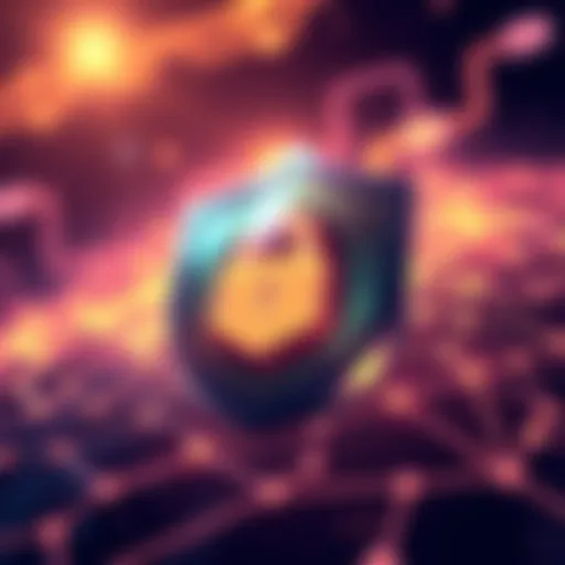 Illustration showing a digital shield protecting user data while a Solana tool operates smoothly in decentralized finance apps