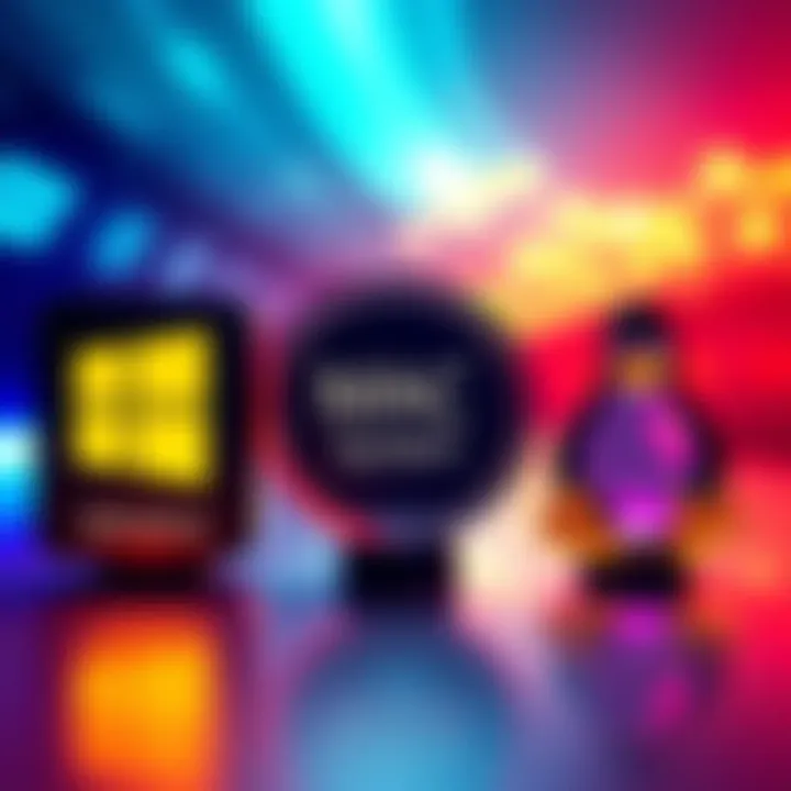 A graphic showing Windows, Mac, and Linux logos side by side, highlighting their security features for Trezor app use.
