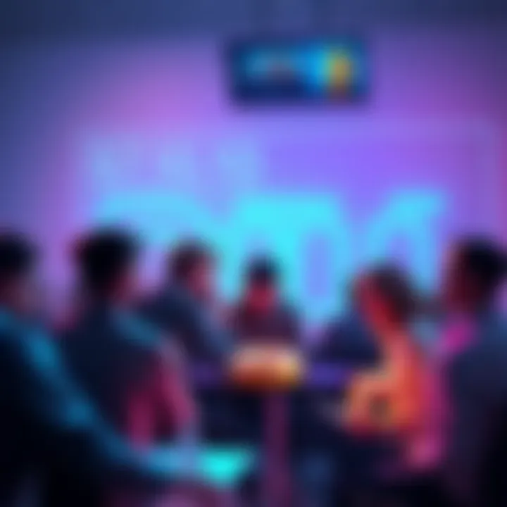 Group of people discussing strategies for earning DONUT tokens on forums, with a focus on cryptocurrency