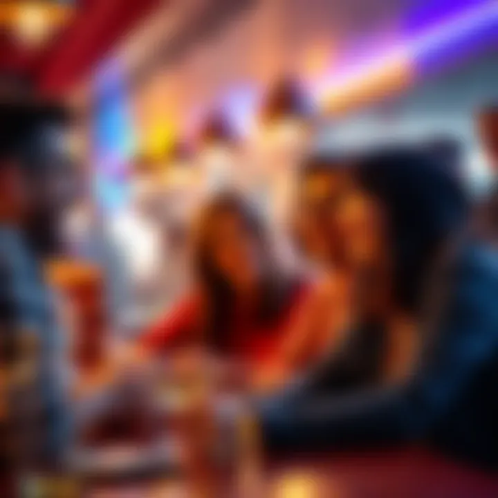 A group of friends laughing and sharing jokes at a cafe, showcasing relatable humor in social settings.