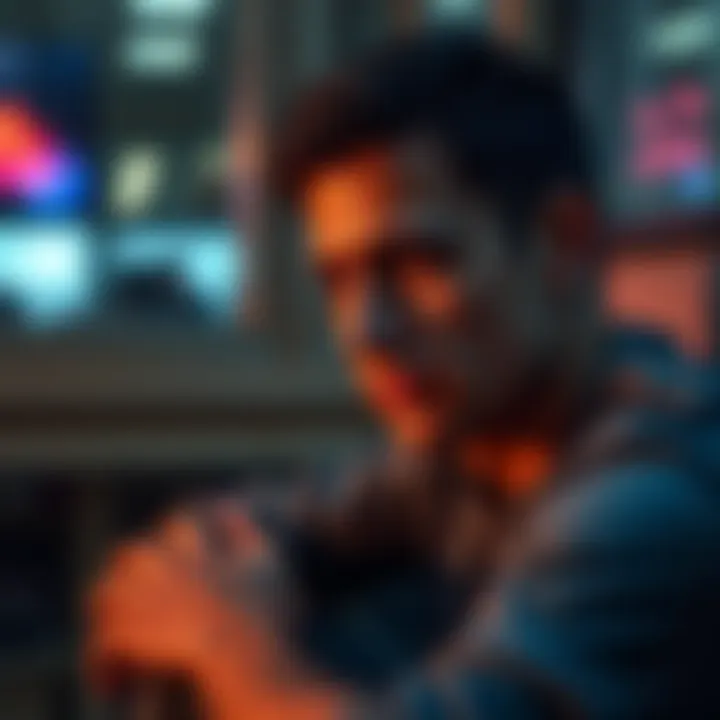 A person sitting alone with a pensive expression, reflecting on their feelings of distress and sadness.
