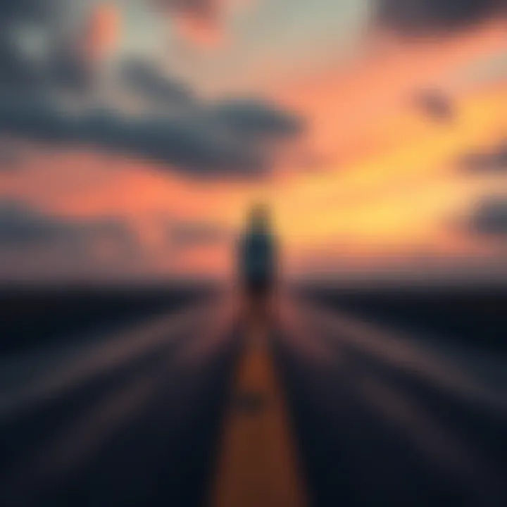 A person standing at a crossroads, contemplating their choices in life, symbolizing an 'All-In' mindset versus holding back.