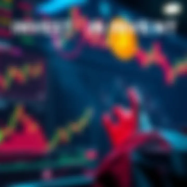 Individual studying investment charts related to Kaspa cryptocurrency