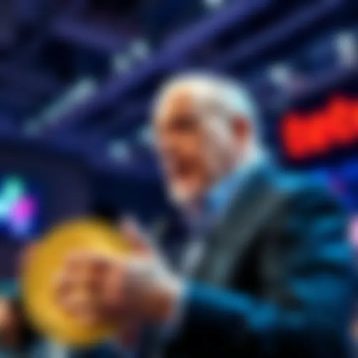Peter Schiff speaking at the Bitcoin Conference in Las Vegas, surprising attendees with his presence