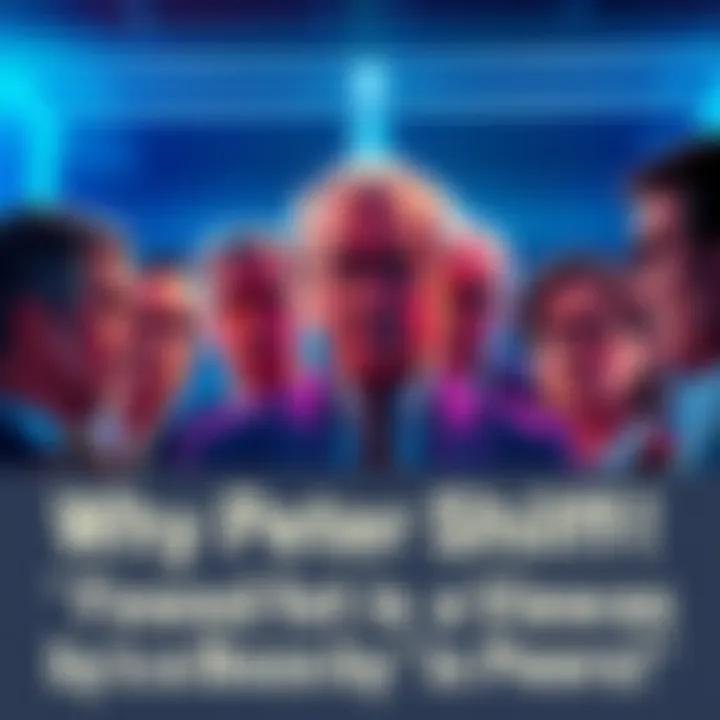 A group of finance professionals discussing Peter Schiff's controversial views, expressing disbelief and disagreement.