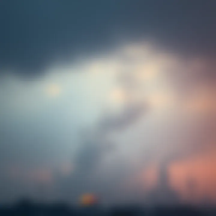 A smoky skyline showing pollution over a city, highlighting the impact of slow air speed on air quality.