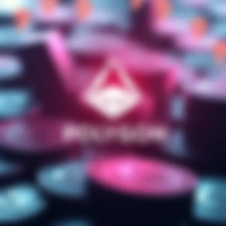 A graphic showing Polygon's logo with stablecoins in the background being marked with question marks, highlighting the controversy in the crypto market.