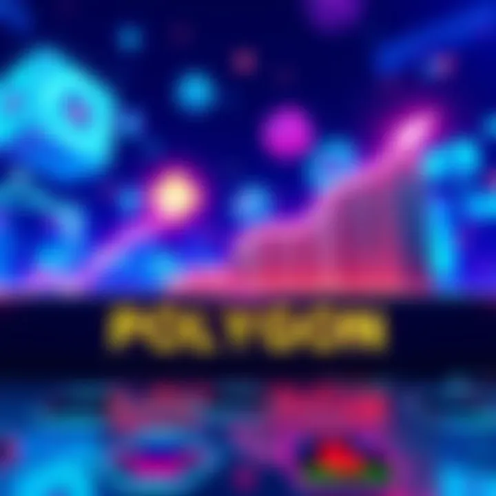 Graphic showing Polygon PoS transaction growth from 1 million to over 5 billion, with visuals of blockchain and user engagement