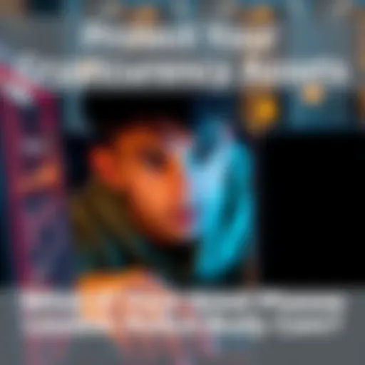 A concerned individual looking at a computer screen with a worried expression, representing the risk of a leaked seed phrase