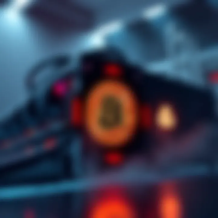 The Proto 709TH/s Bitcoin mining machine powering on, showcasing its sleek design and advanced cooling system.