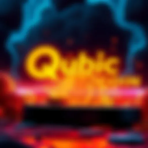 Illustration of Qubic logo with Dogecoin symbol, highlighting the connection between the two in the crypto space