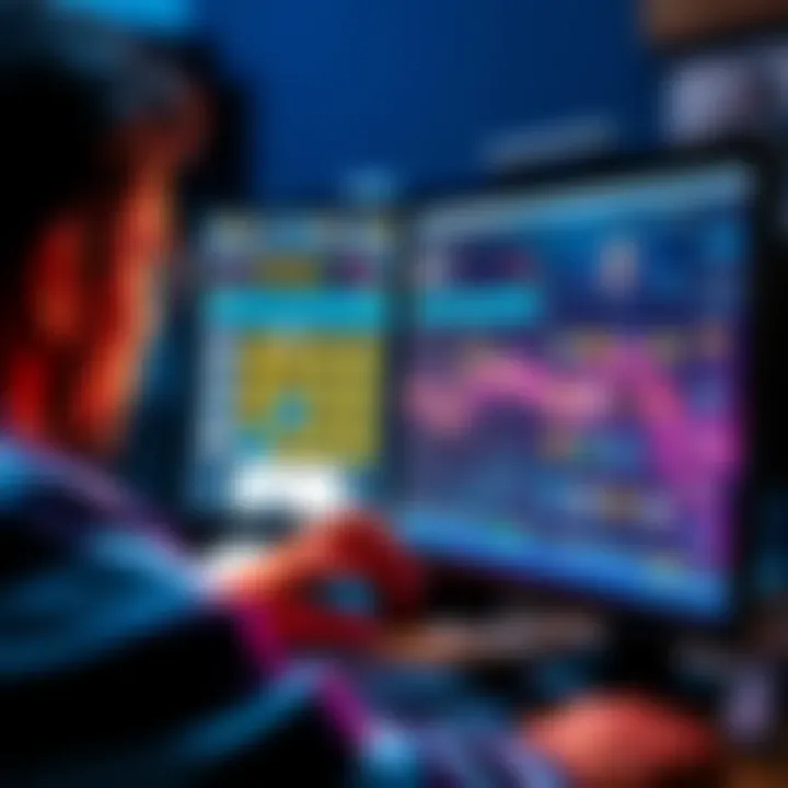 A person looking at their Ethereum wallet on a computer, focusing on removing unwanted ERC-20 tokens, with visible token icons on the screen