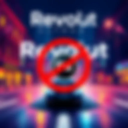 Illustration showing Revolut Ultra plan logo with Uber logo crossed out in the Netherlands