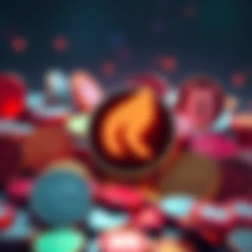 Robinhood logo surrounded by popular meme coin symbols like Dogecoin and Shiba Inu
