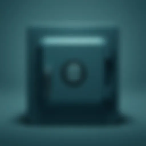 Close-up of Safe 3 showing a mark on its back with a neutral background