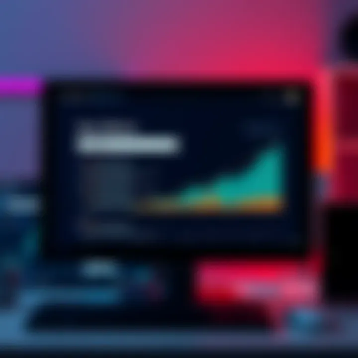 A computer screen showing increasing Google search trends for 'Buy Bitcoin'