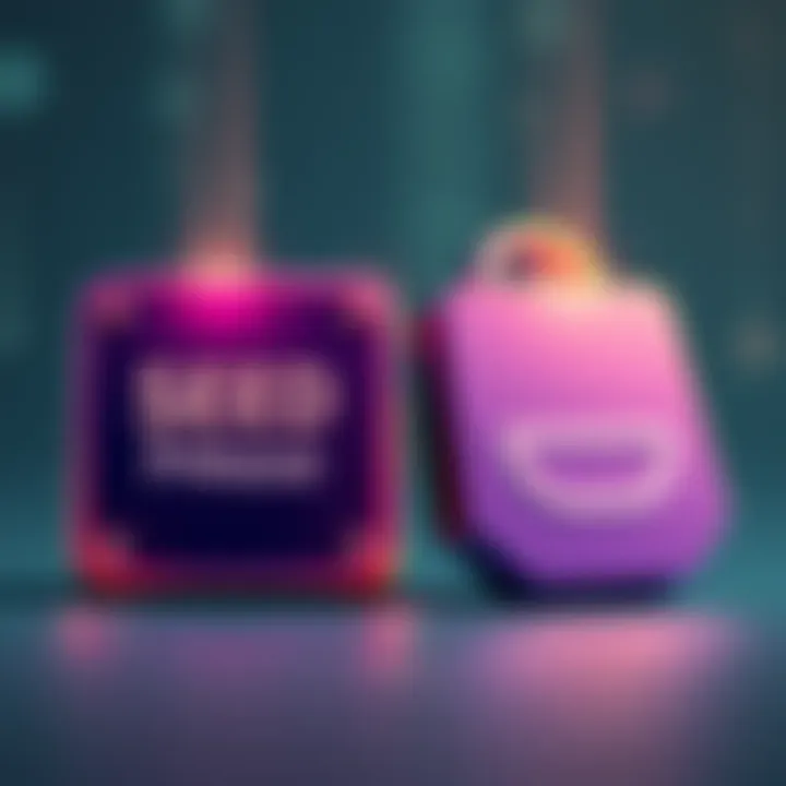 Illustration showing a seed phrase next to a key pair symbol, representing their relationship in cryptocurrency.