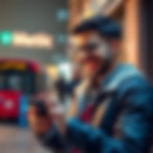 A person using a smartphone to sell cryptocurrency on Mexc, looking pleased after completing a transaction.