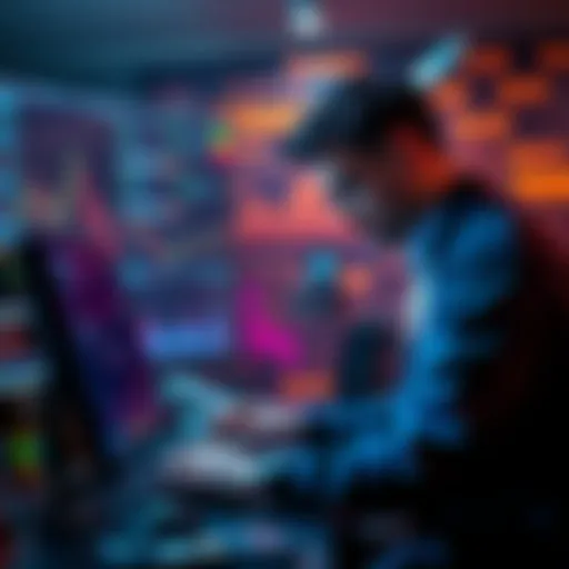 A trader analyzing cryptocurrency charts and deciding to sell obsolete coins for better investments.