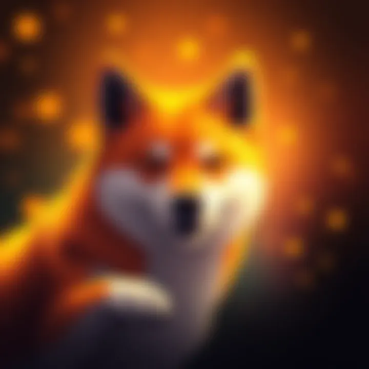 Graphic showing the Shiba Inu Coin logo with fixed supply concept illustrated, highlighting its unique nature as a cryptocurrency, not controlled by any central body.