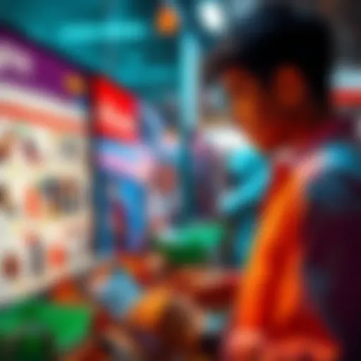 A person browsing products on the AliExpress website, looking for deals on various items.
