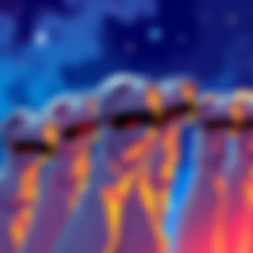 Illustration of multiple sock puppet figures representing fake accounts creating confusion online