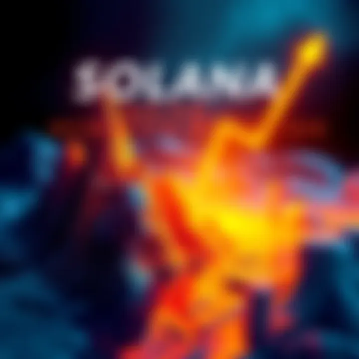 Graph showing projected price trends for SOLANA in 2025 with upward movement