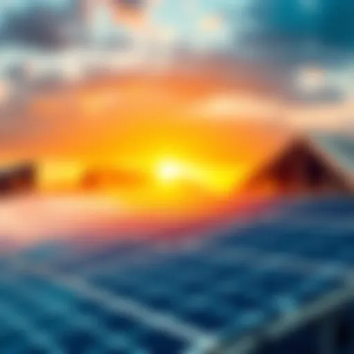 A solar panel setup with Bitcoin mining equipment running in the background