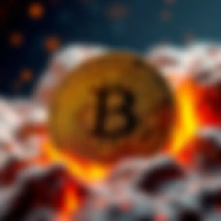 SpaceX logo with Bitcoin symbol and dollar sign, representing a financial transaction in cryptocurrency