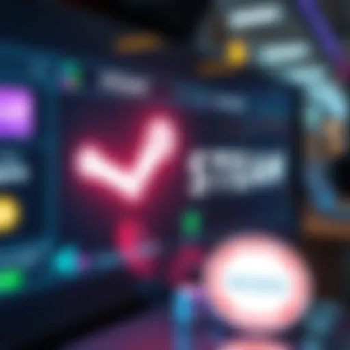 A digital display showing various payment options including a NANO logo and cryptocurrency symbols for online transactions.