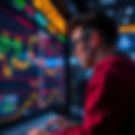 A person looking at Bitcoin prices on a stock exchange platform, contemplating the safety of storage options.