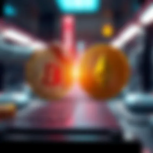 A secure transaction of Bitcoin being exchanged for Cardano in a non-custodial wallet setup.