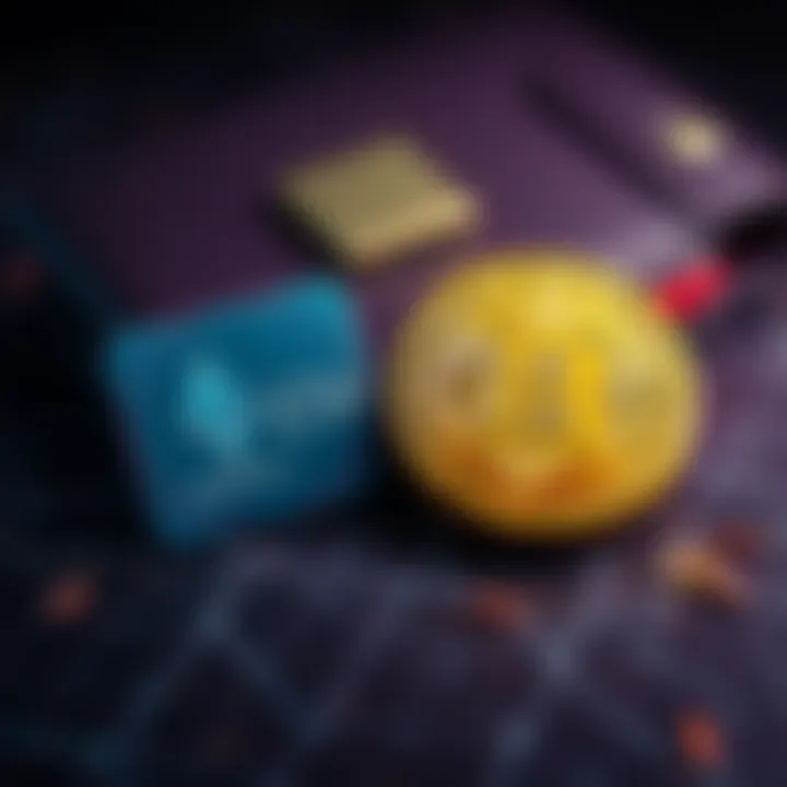 A graphic showing a cryptocurrency swap between ETH and BTC symbols with a secure wallet in the background.