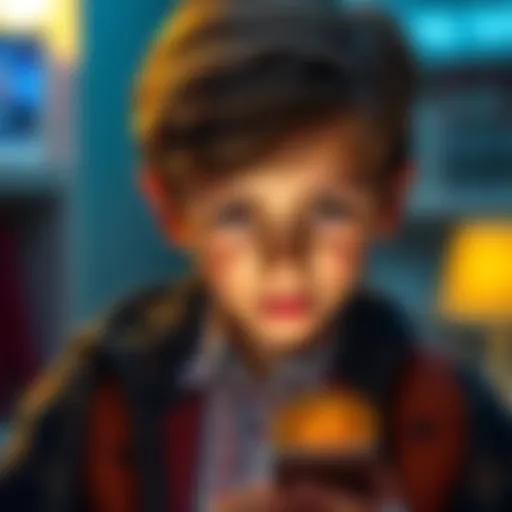 A 16-year-old looking at a smartphone with Bitcoin on the screen, appearing thoughtful and discreet without parental oversight.